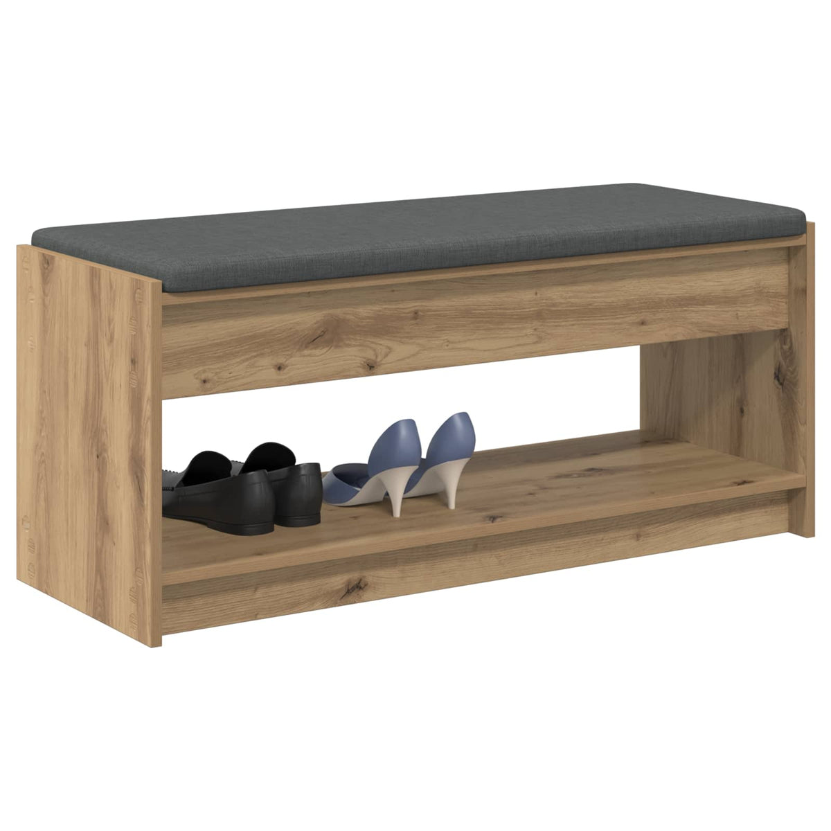 Panca per scarpe con cuscino Rovere Artigianale