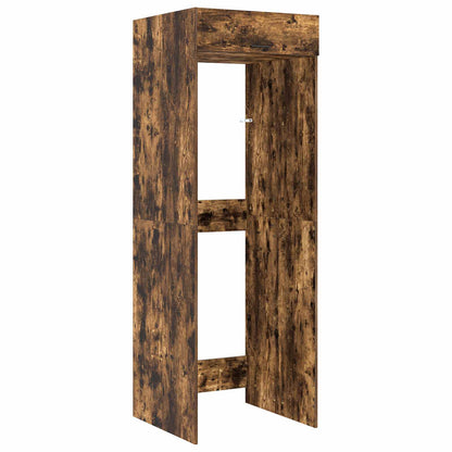 Mobiletto per lavatrice Rovere fumé 67,5 x 68 x 200 cm | homemem39