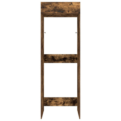 Mobiletto per lavatrice Rovere fumé 67,5 x 68 x 200 cm