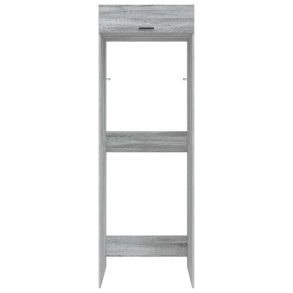 Mobiletto per lavatrice Grigio Sonoma 67,5 x 68 x 200 cm