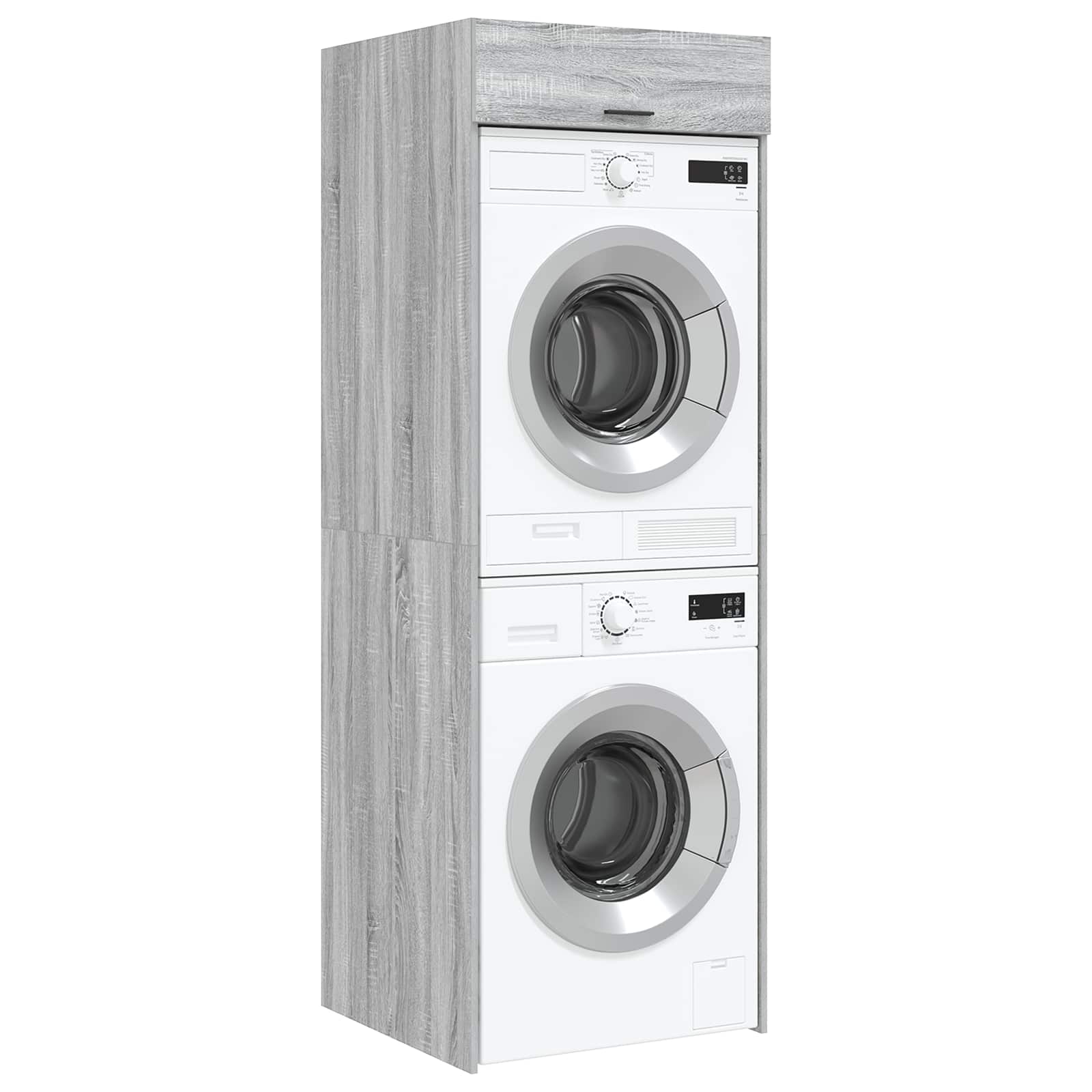 Mobiletto per lavatrice Grigio Sonoma 67,5 x 68 x 200 cm | homemem39