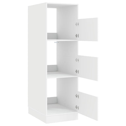 Mobile da lavanderia con archiviazione Bianco Legno multistrato
