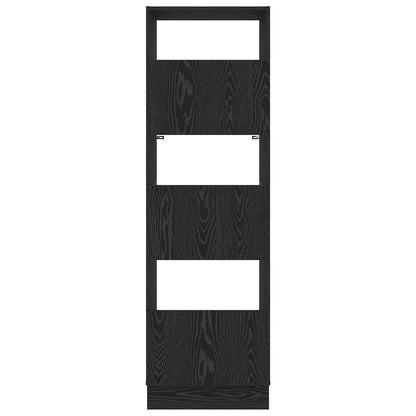 Mobile da lavanderia con porta Rovere Nero 50 x 68 x 162 cm