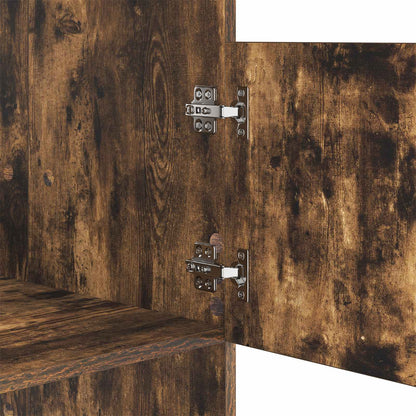 Mobile da lavanderia con porta Rovere fumé 50 x 68 x 162 cm