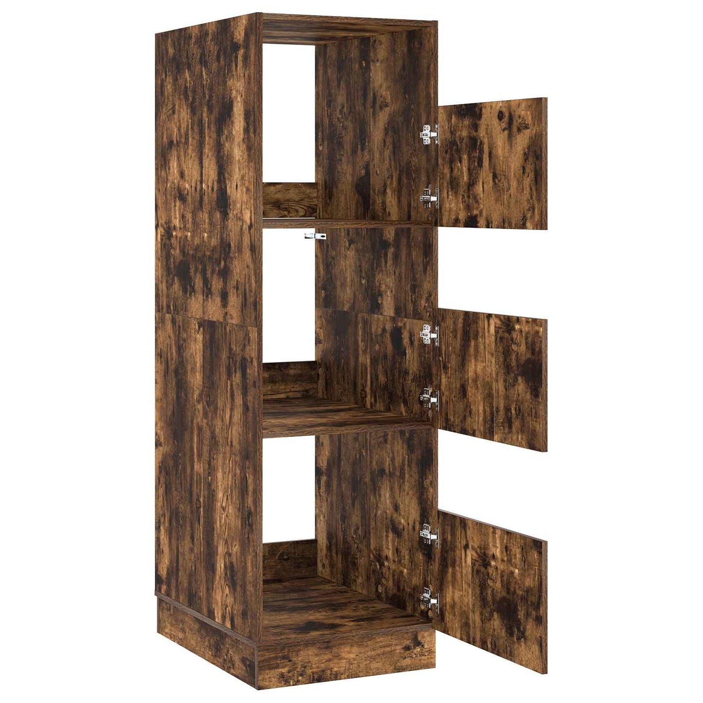 Mobile da lavanderia con porta Rovere fumé 50 x 68 x 162 cm