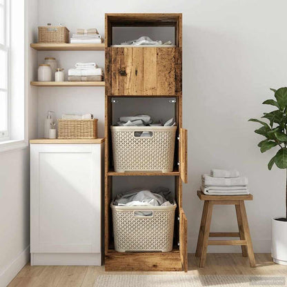 Mobile da lavanderia con porta Legno vecchio Legno multistrato