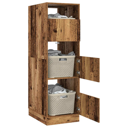 Mobile da lavanderia con porta Legno vecchio Legno multistrato