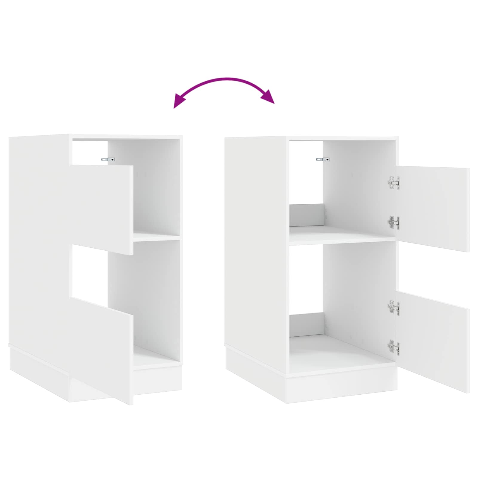 Mobile da lavanderia Bianco 50 x 68 x 102 cm Legno multistrato | homemem39