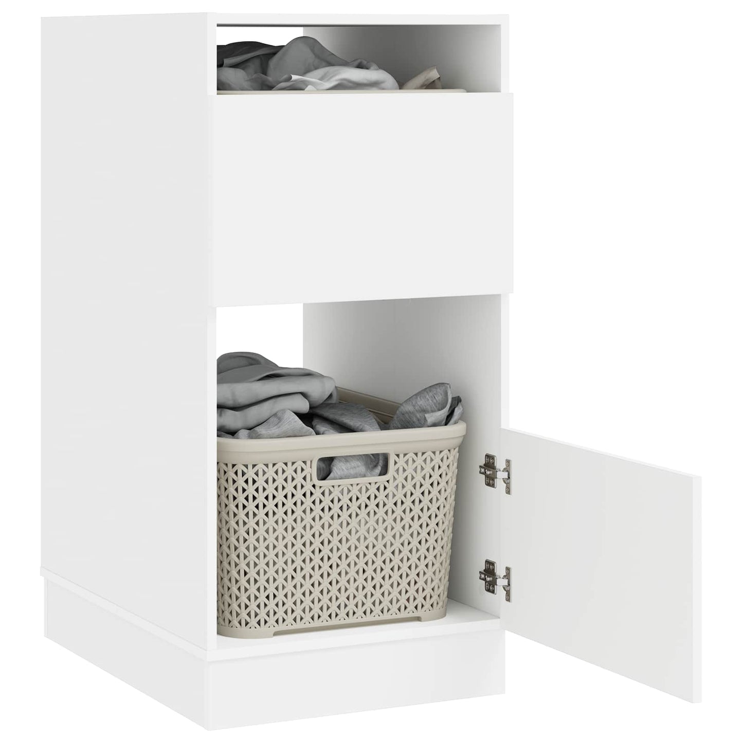 Mobile da lavanderia Bianco 50 x 68 x 102 cm Legno multistrato