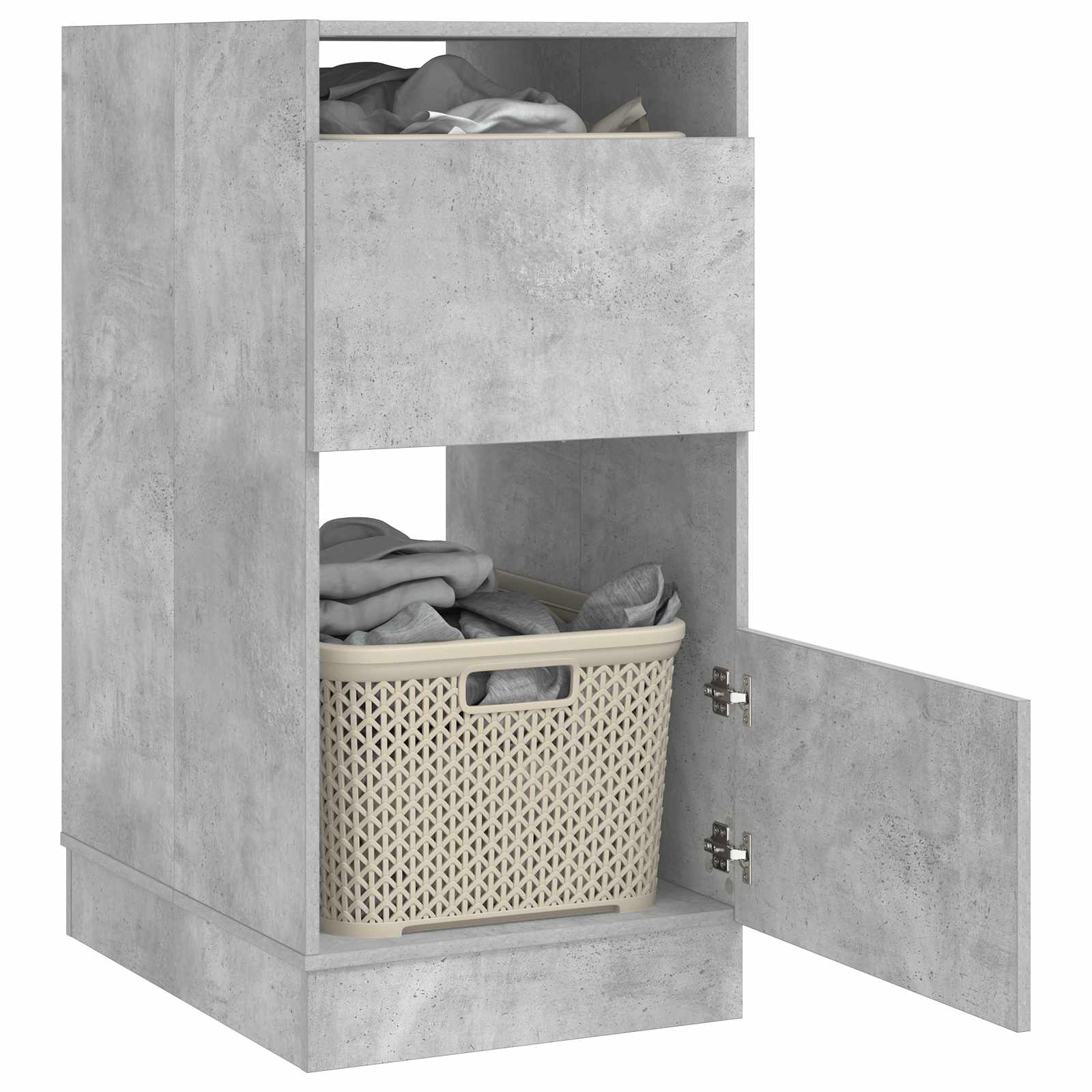 Mobile da lavanderia con porta Calcestruzzo Legno multistrato | homemem39