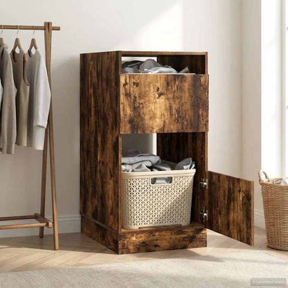 Mobile da lavanderia con porta Rovere fumé Legno multistrato