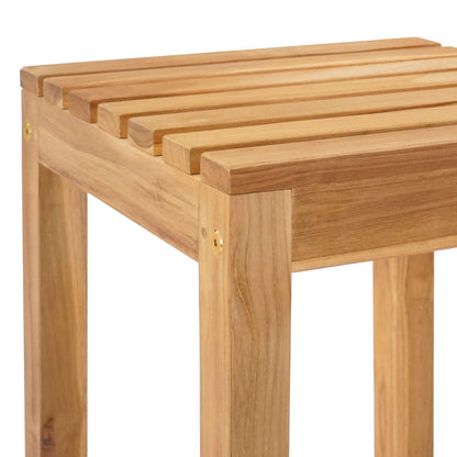 Sgabello da bar 2 pcs Marrone Legno di teak solido | homemem39