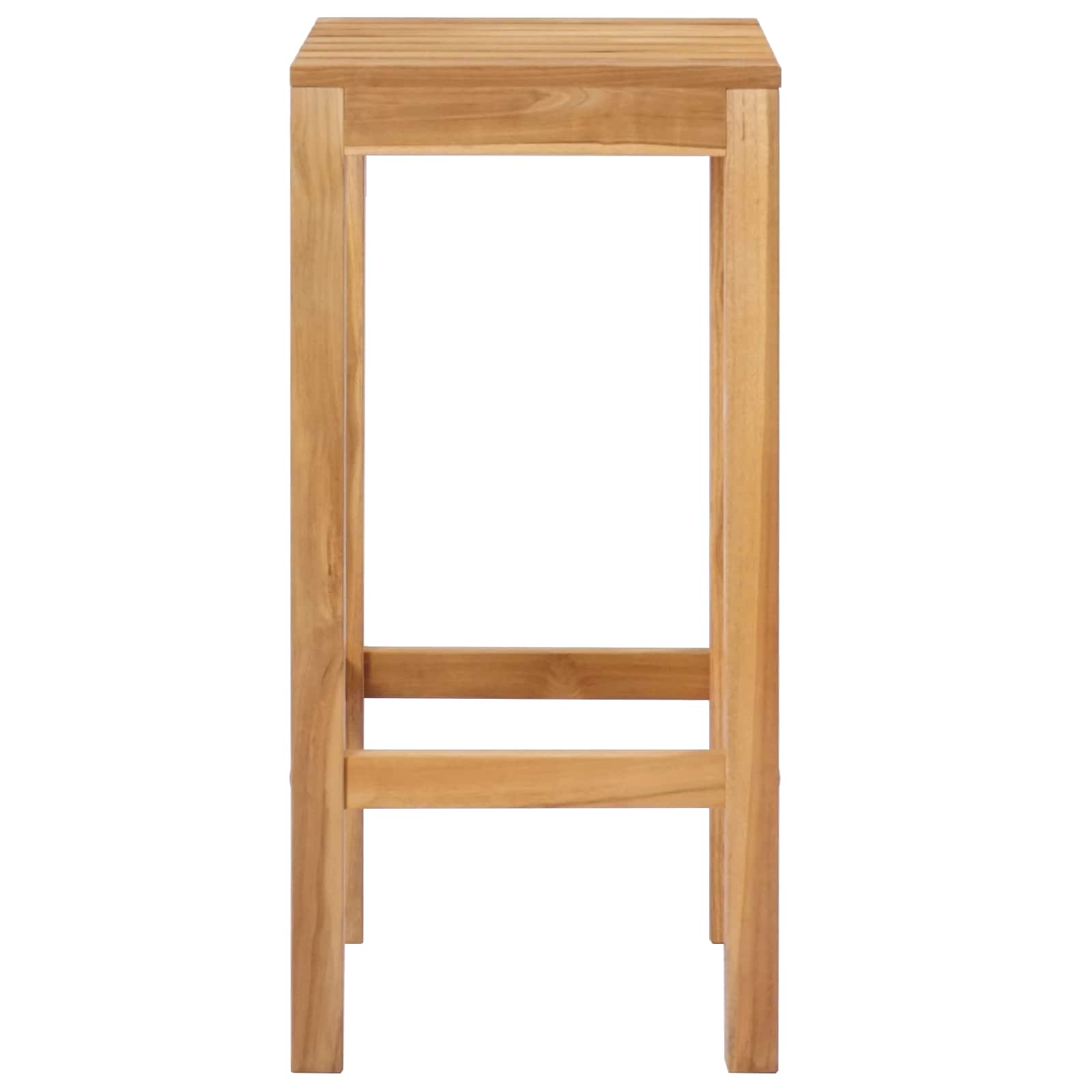 Sgabello da bar 2 pcs Marrone Legno di teak solido | homemem39