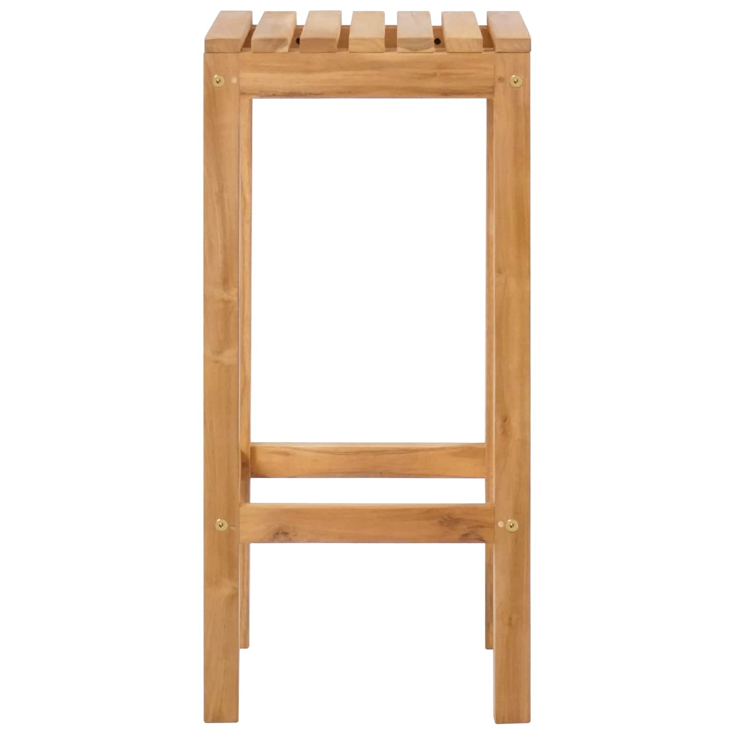Sgabello da bar 2 pcs Marrone Legno di teak solido | homemem39