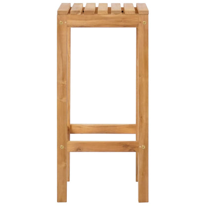 Sgabello da bar 2 pcs Marrone Legno di teak solido | homemem39