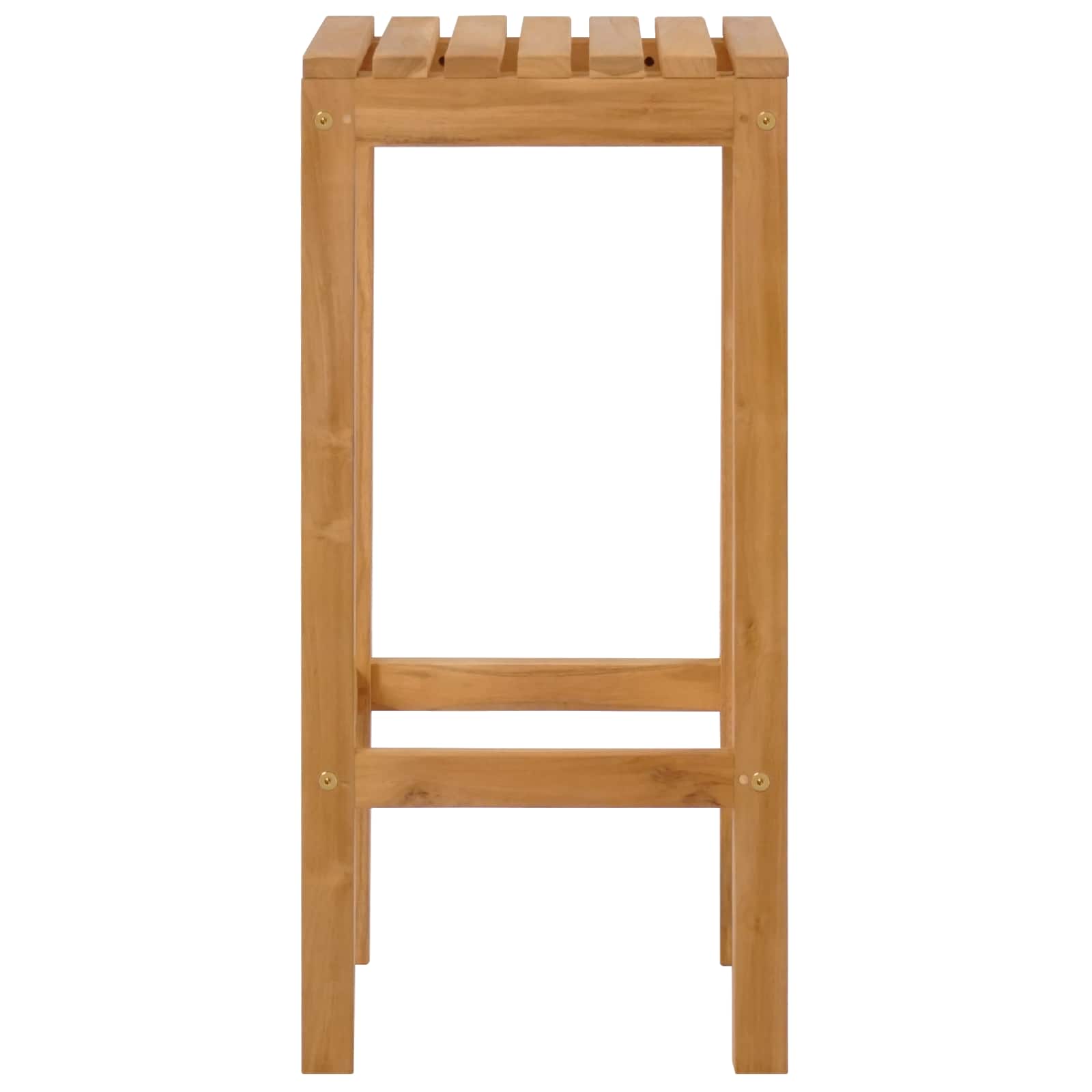 Sgabello da bar 4 pcs Marrone Legno di teak solido | homemem39
