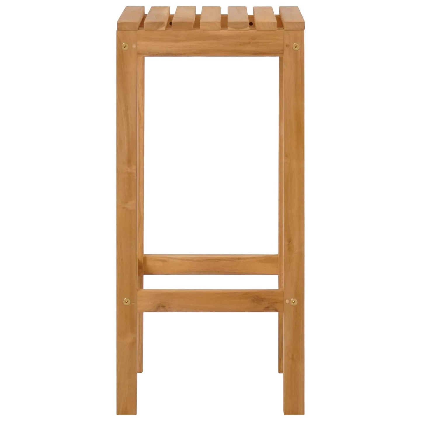 Sgabello da bar 4 pcs Naturale Legno di teak solido
