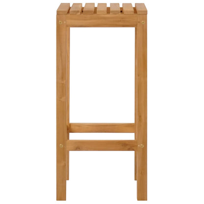 Sgabello da bar 4 pcs Naturale Legno di teak solido