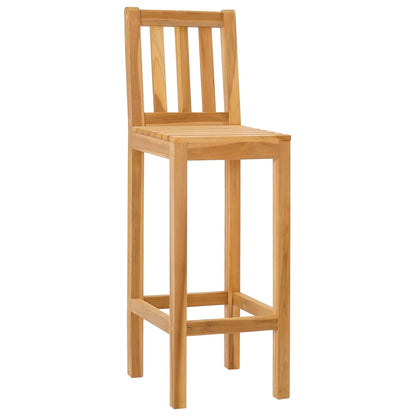 Sgabello da bar 2 pcs Marrone Legno di teak solido | homemem39