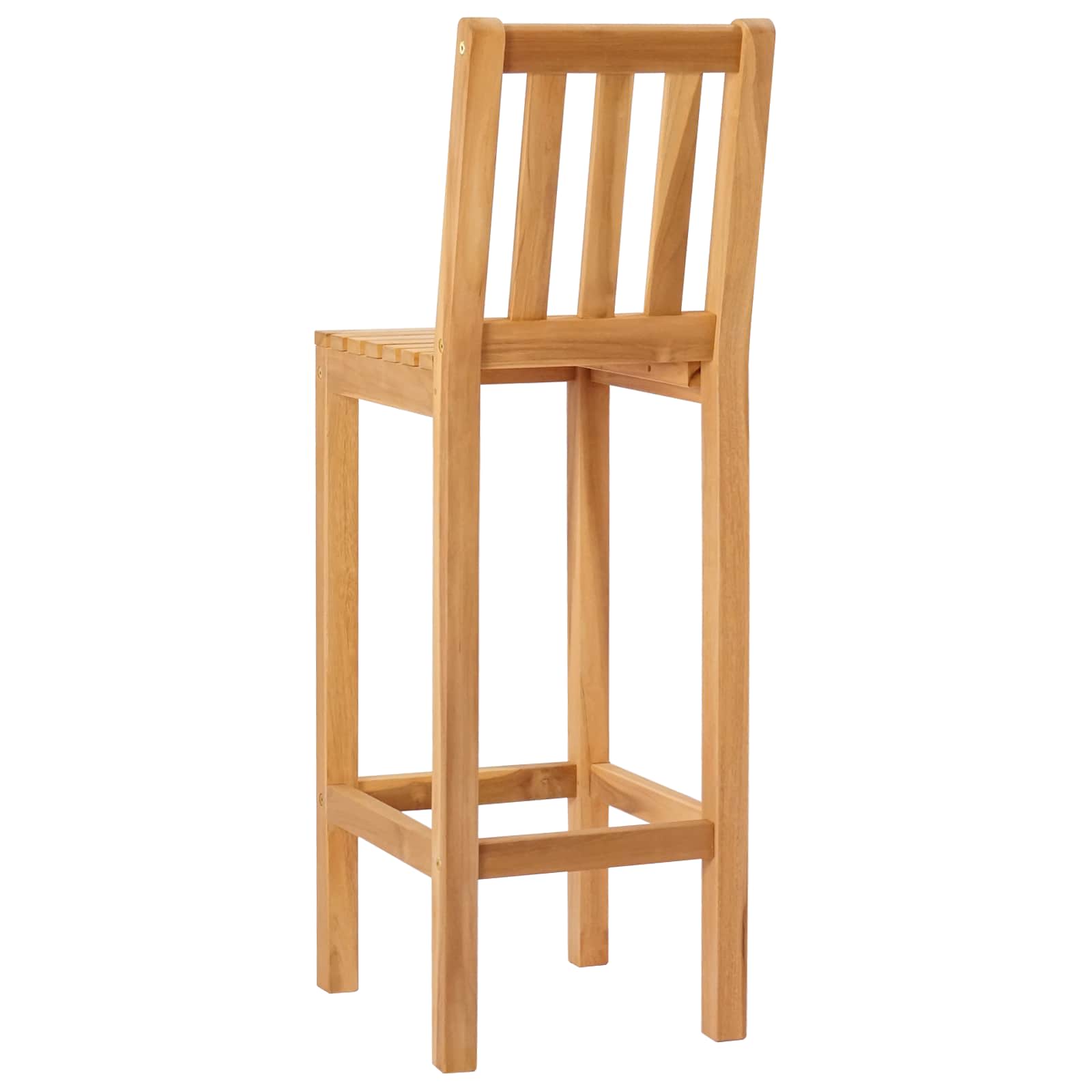 Sgabello da bar 2 pcs Marrone Legno di teak solido | homemem39