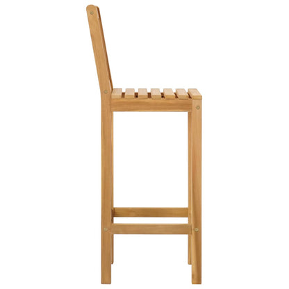 Sgabello da bar 2 pcs Marrone Legno di teak solido | homemem39