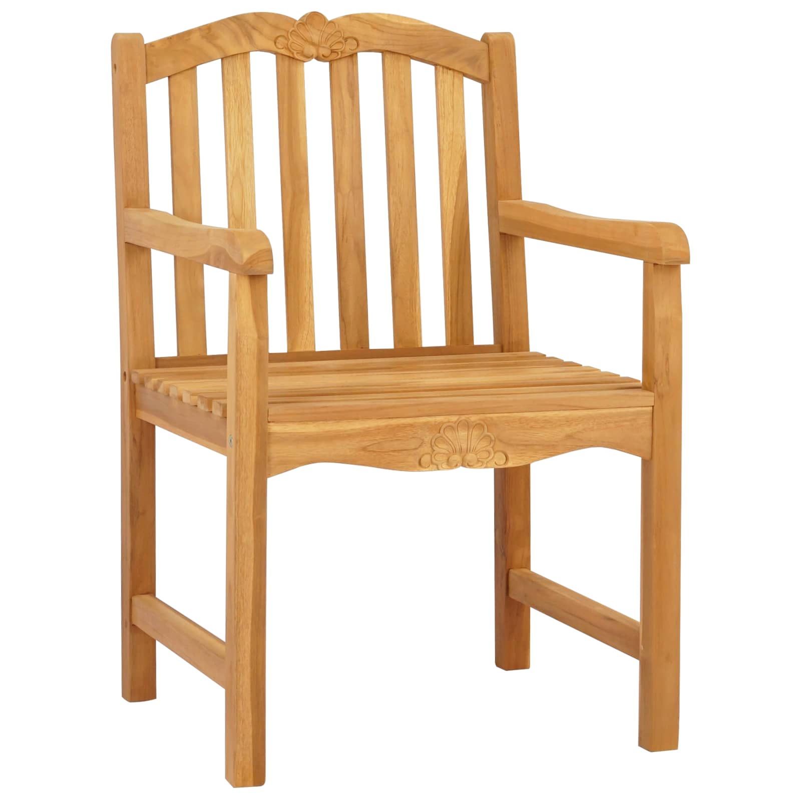 Sedia da Giardino 2 pcs Naturale 58 x 60 x 93 cm | homemem39