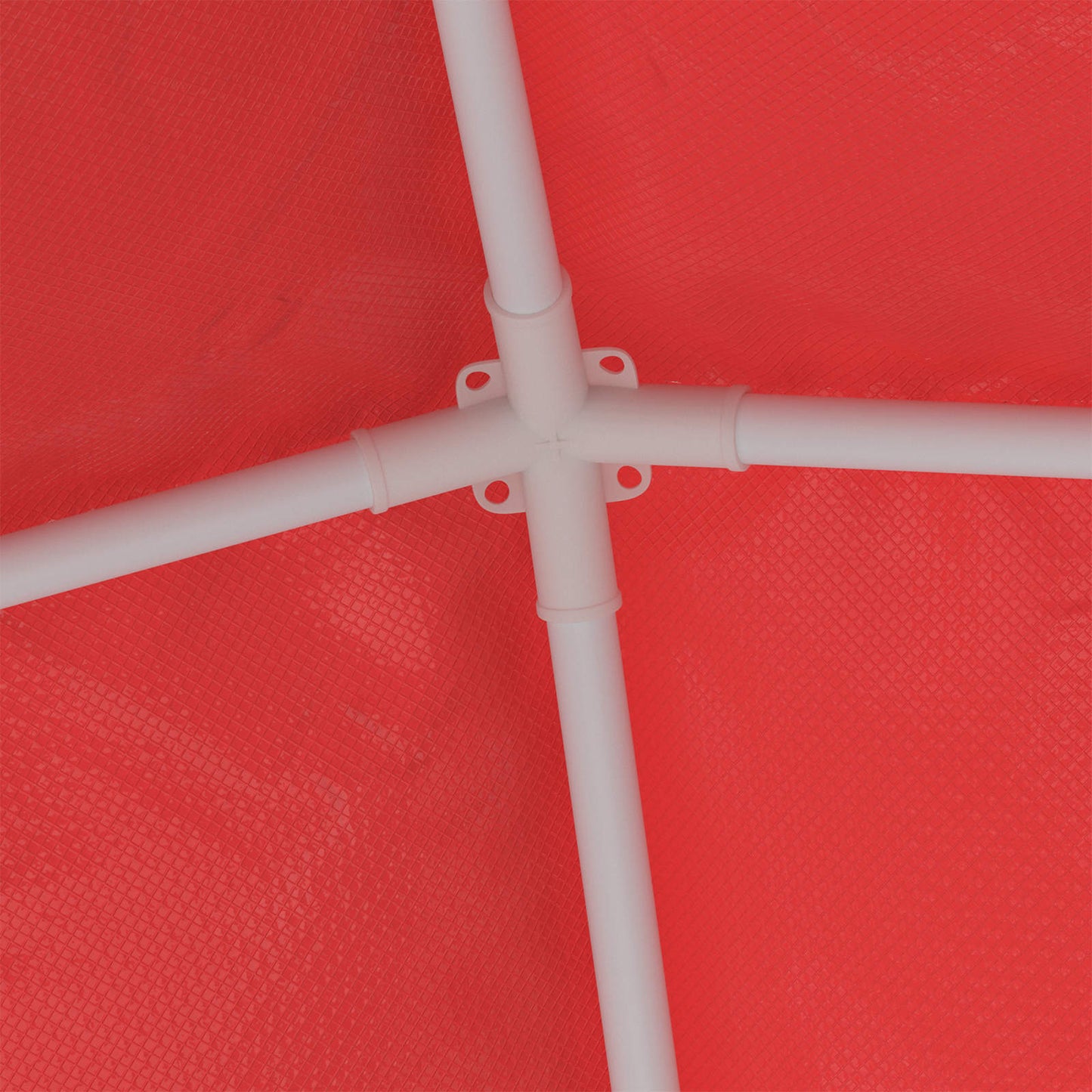 Tenda Party 250 x 250 x 240 cm Rosso PE e Acciaio | homemem39