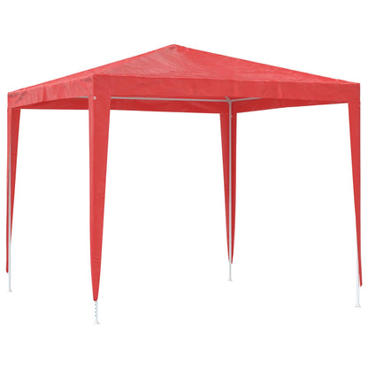 Tenda Party 250 x 250 x 240 cm Rosso PE e Acciaio | homemem39