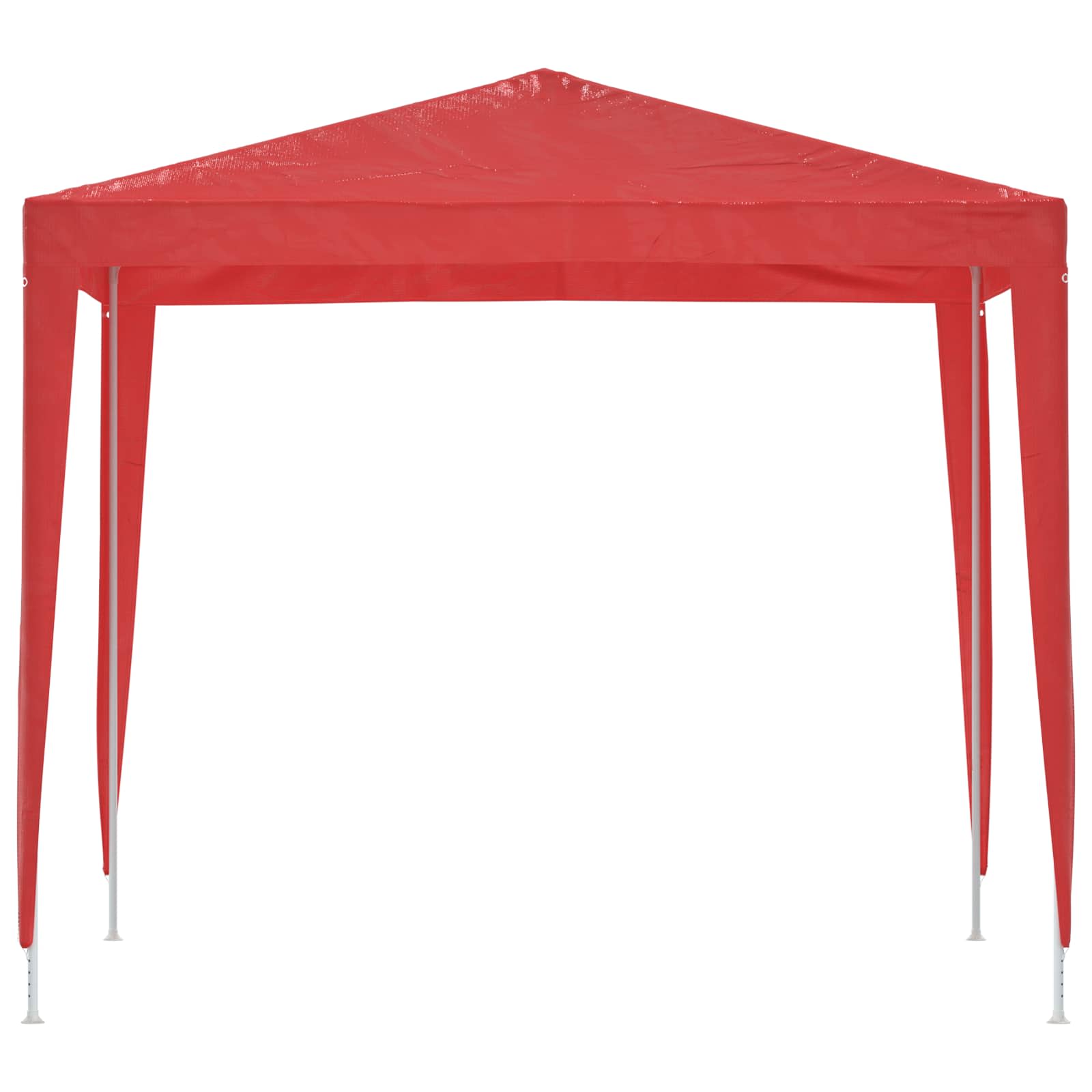 Tenda Party 250 x 250 x 240 cm Rosso PE e Acciaio | homemem39
