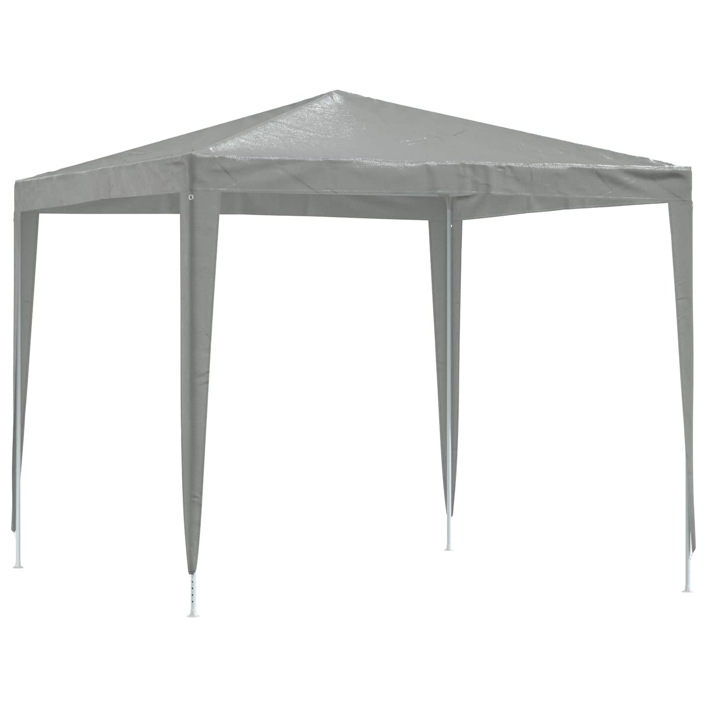 Tenda Party 250 x 250 x 240 cm Grigio Chiaro PE e Acciaio