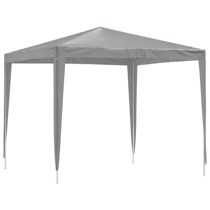 Tenda Party 250 x 250 x 240 cm Grigio Chiaro PE e Acciaio
