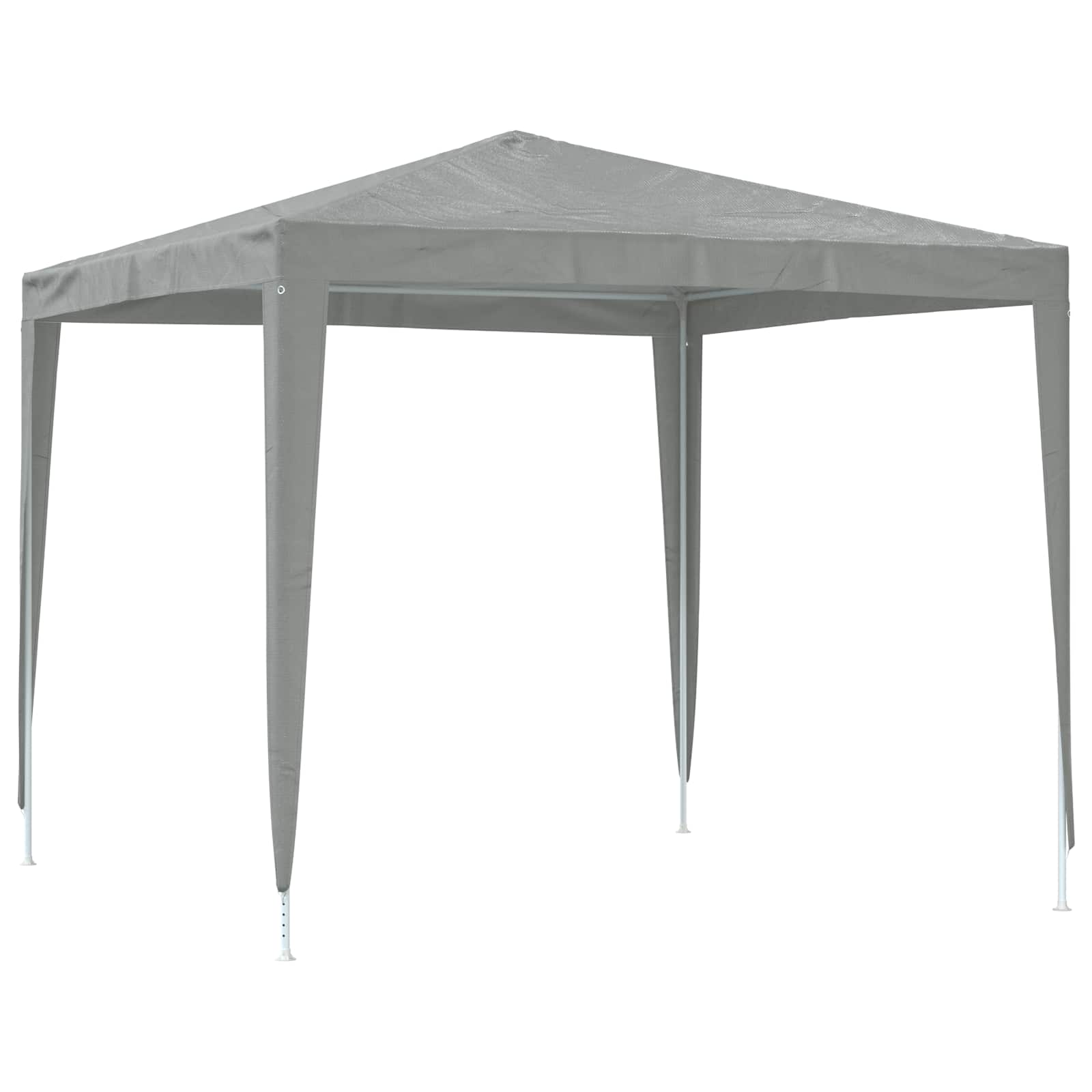 Tenda Party 250 x 250 x 240 cm Grigio Chiaro PE e Acciaio | homemem39