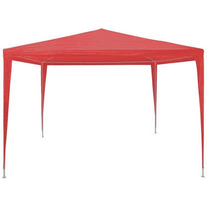 Tenda Party Rosso 300 x 300 x 255 cm PE e Acciaio | homemem39