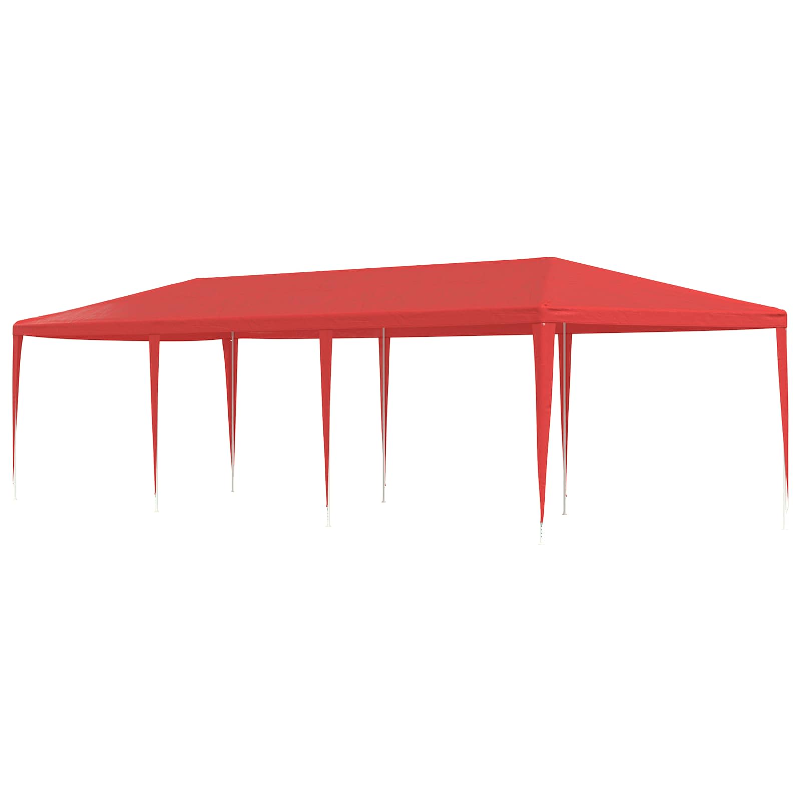 Tenda Party Rosso 900 x 300 x 255 cm PE e Acciaio | homemem39