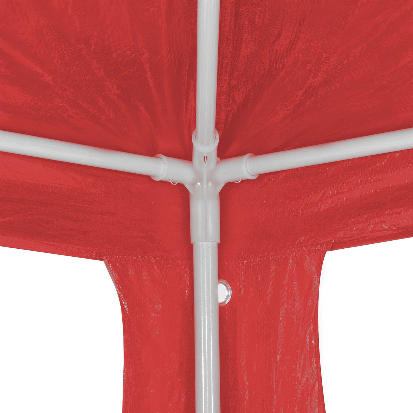 Tenda Party Rosso 1200 x 300 x 255 cm PE e Acciaio