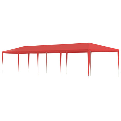 Tenda Party Rosso 1200 x 300 x 255 cm PE e Acciaio | homemem39