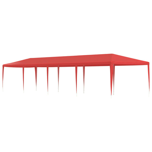 Tenda Party Rosso 1200 x 300 x 255 cm PE e Acciaio | homemem39