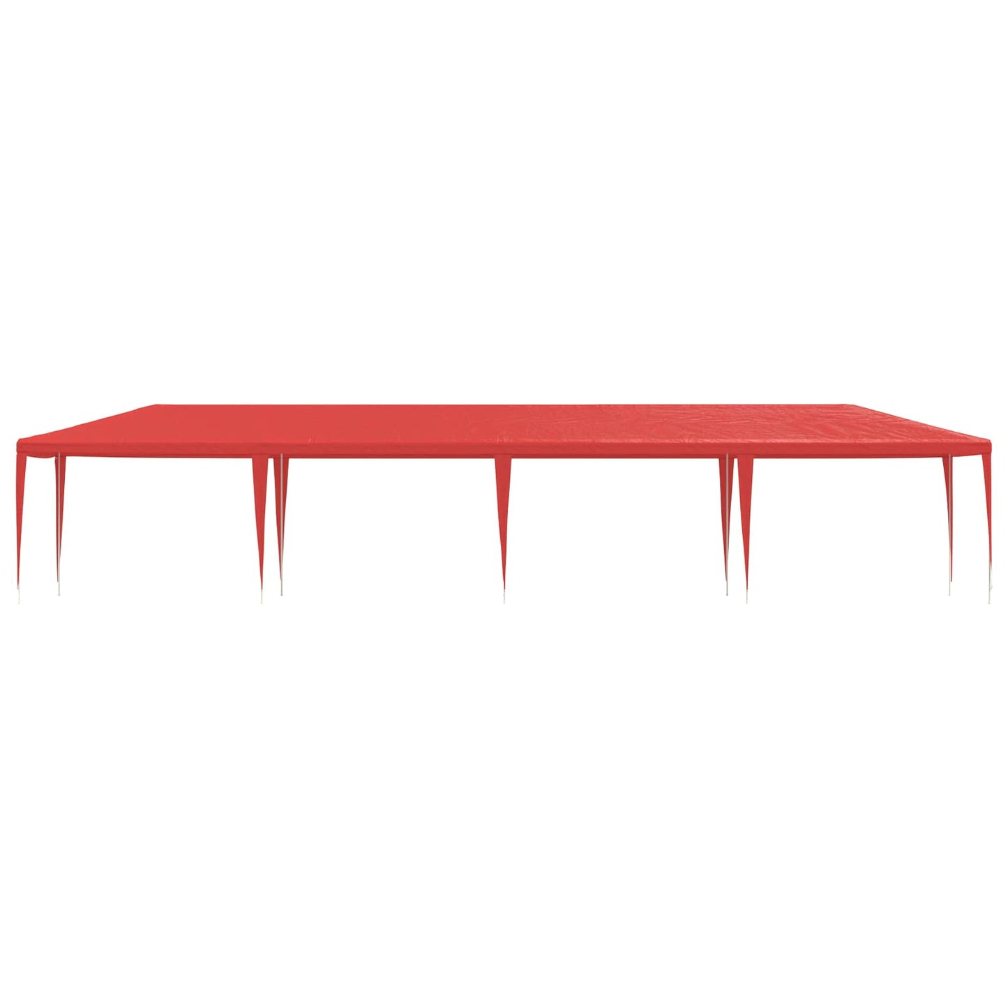 Tenda Party Rosso 1200 x 300 x 255 cm PE e Acciaio | homemem39