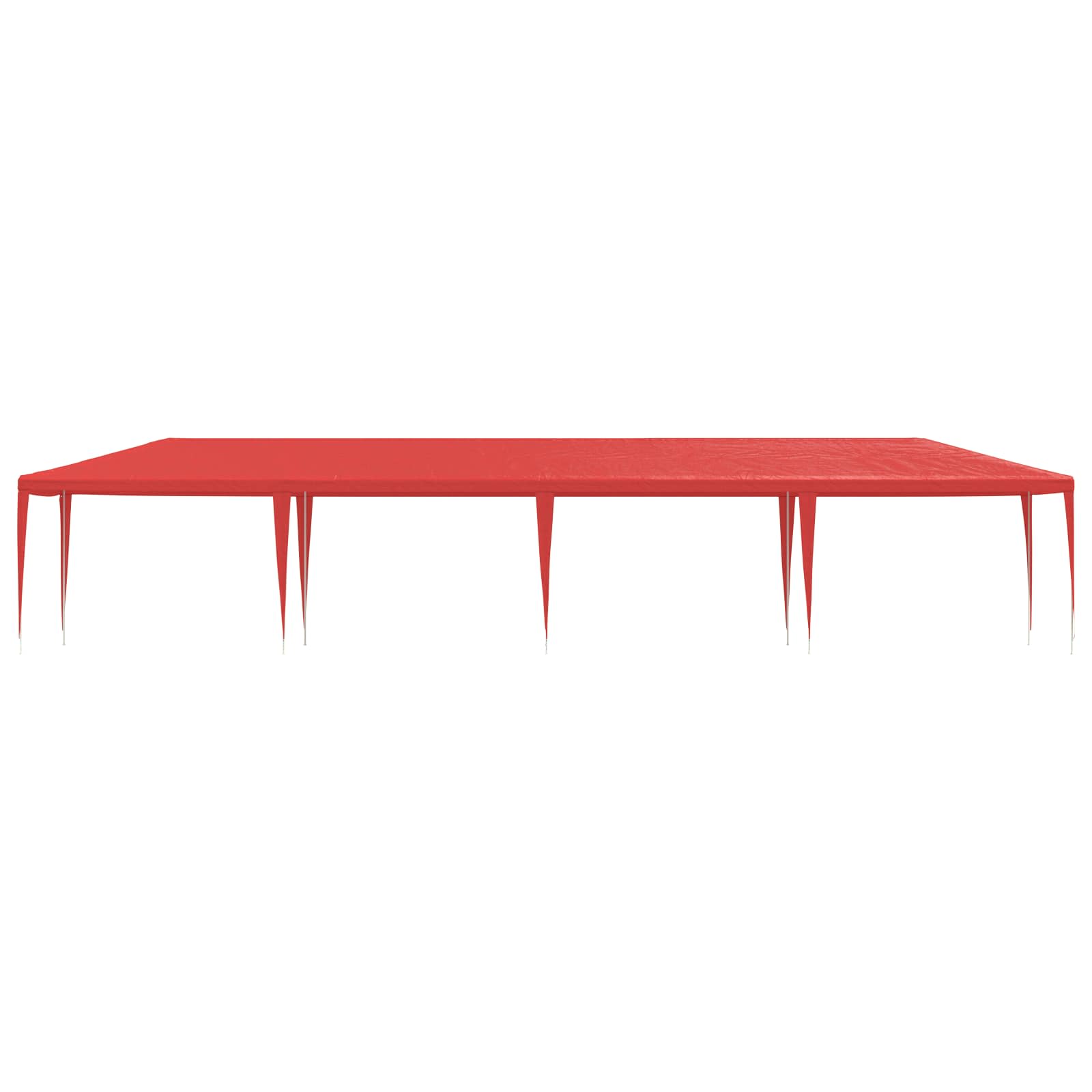 Tenda Party Rosso 1200 x 300 x 255 cm PE e Acciaio | homemem39