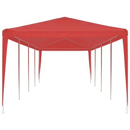 Tenda Party Rosso 1200 x 300 x 255 cm PE e Acciaio