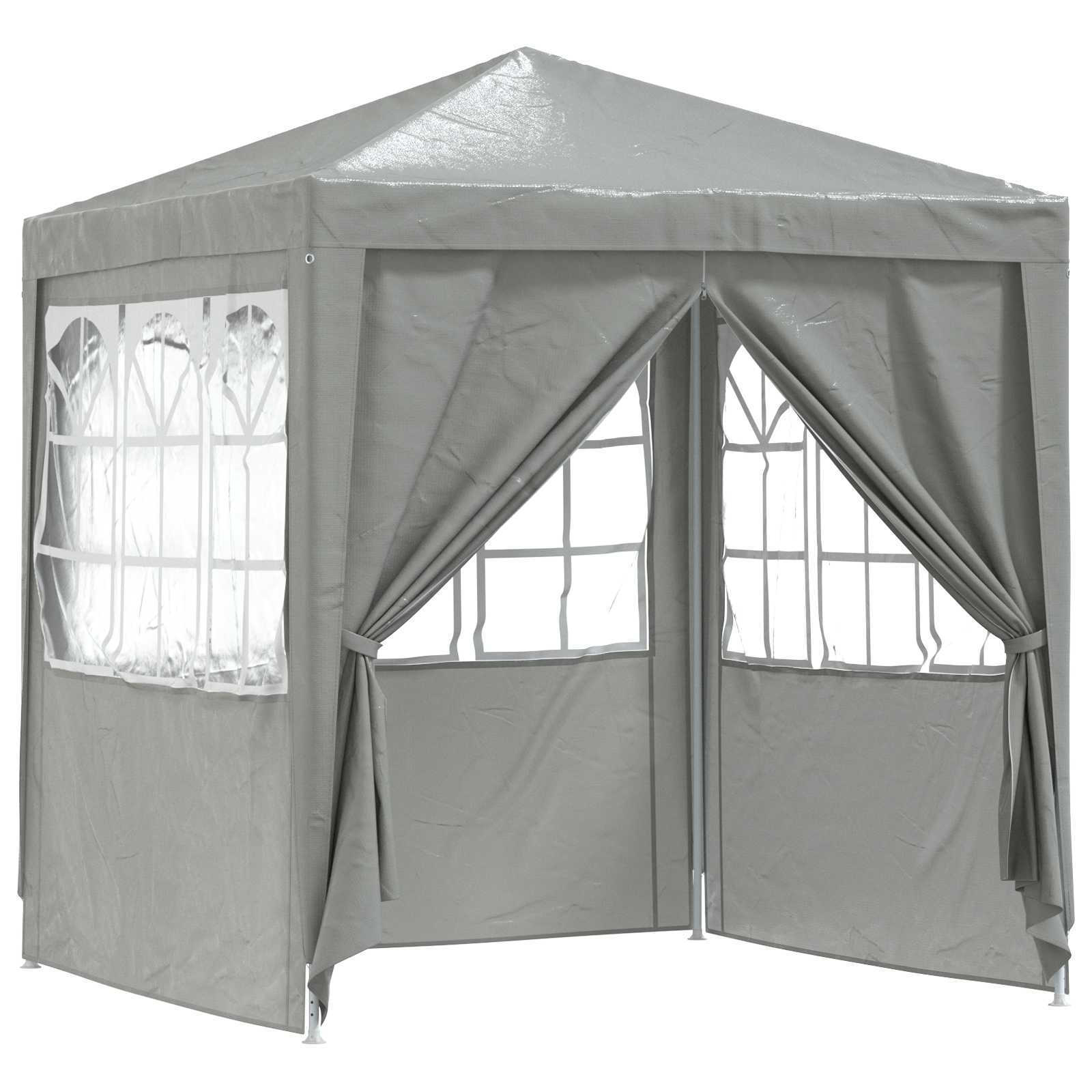 Tenda Party Grigio chiaro 200 x 200 x 240 cm PE e Acciaio | homemem39