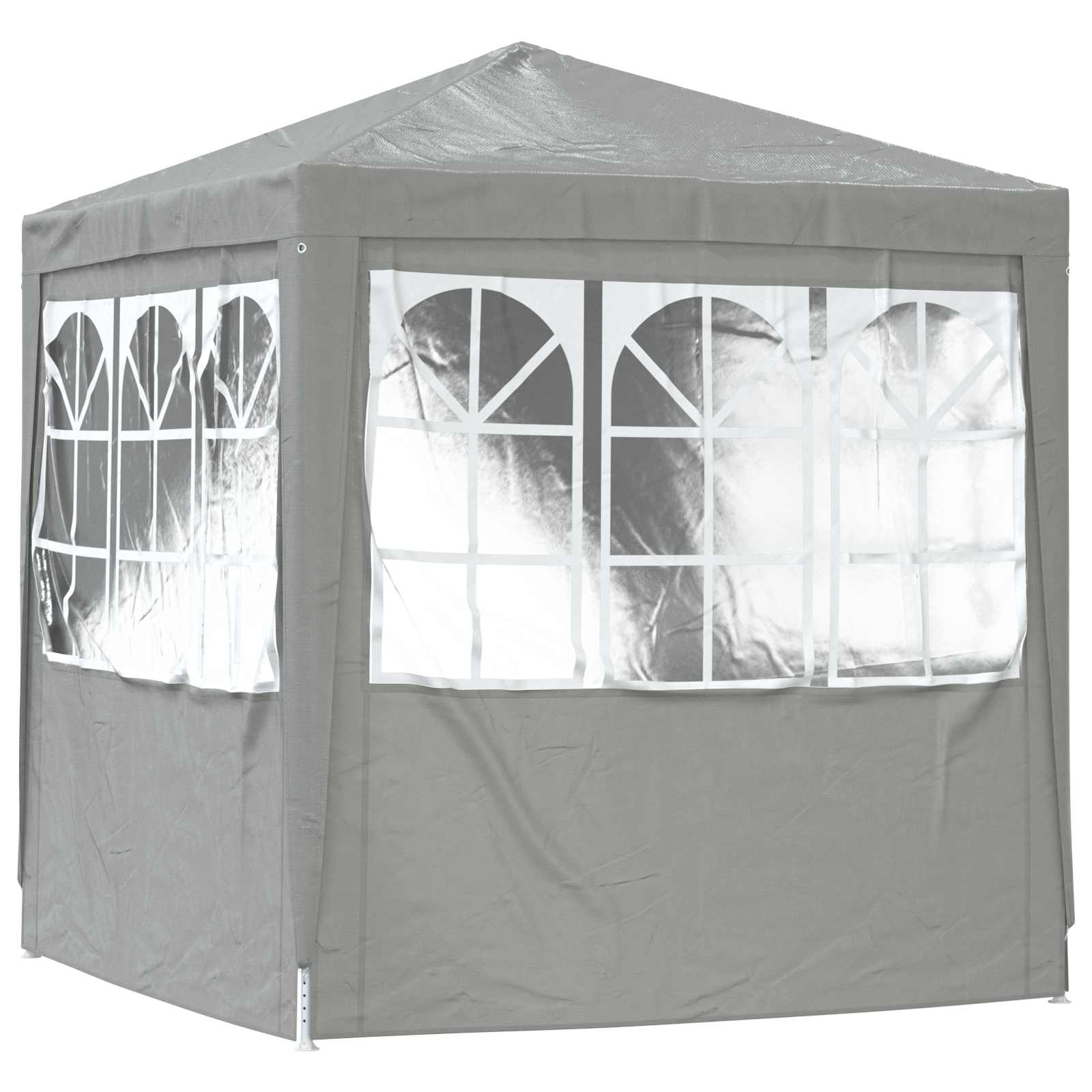 Tenda Party Grigio chiaro 200 x 200 x 240 cm PE e Acciaio | homemem39