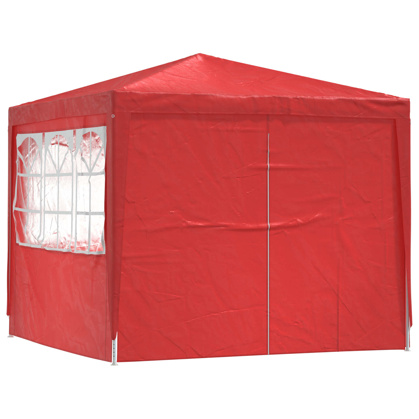 Tenda Party Rosso 250 x 250 x 240 cm PE e Acciaio | homemem39