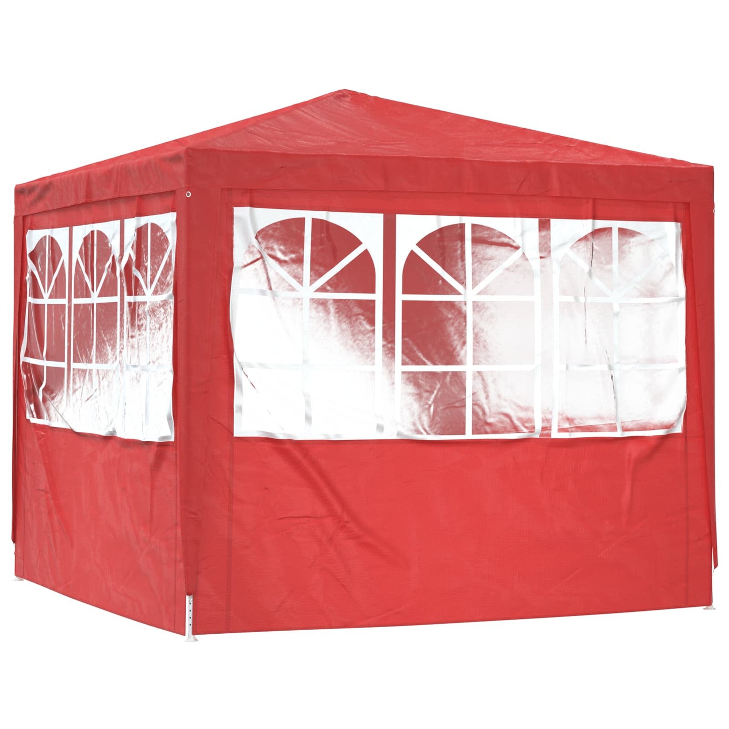 Tenda Party Rosso 250 x 250 x 240 cm PE e Acciaio | homemem39