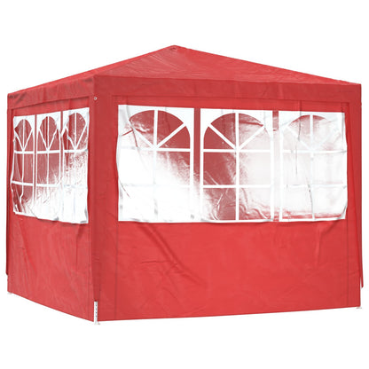 Tenda Party Rosso 250 x 250 x 240 cm PE e Acciaio