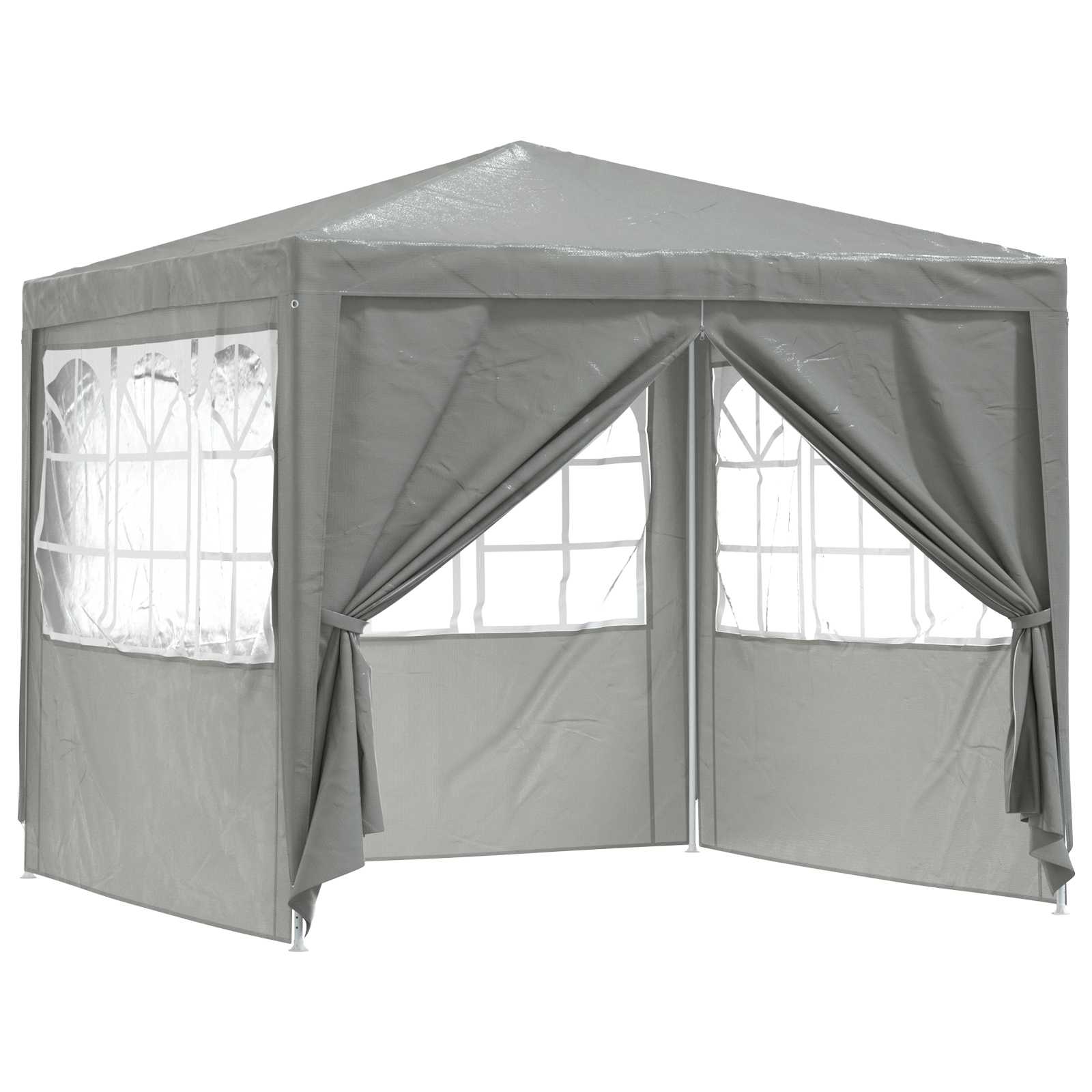 Tenda Party Grigio chiaro 250 x 250 x 240 cm PE e Acciaio | homemem39