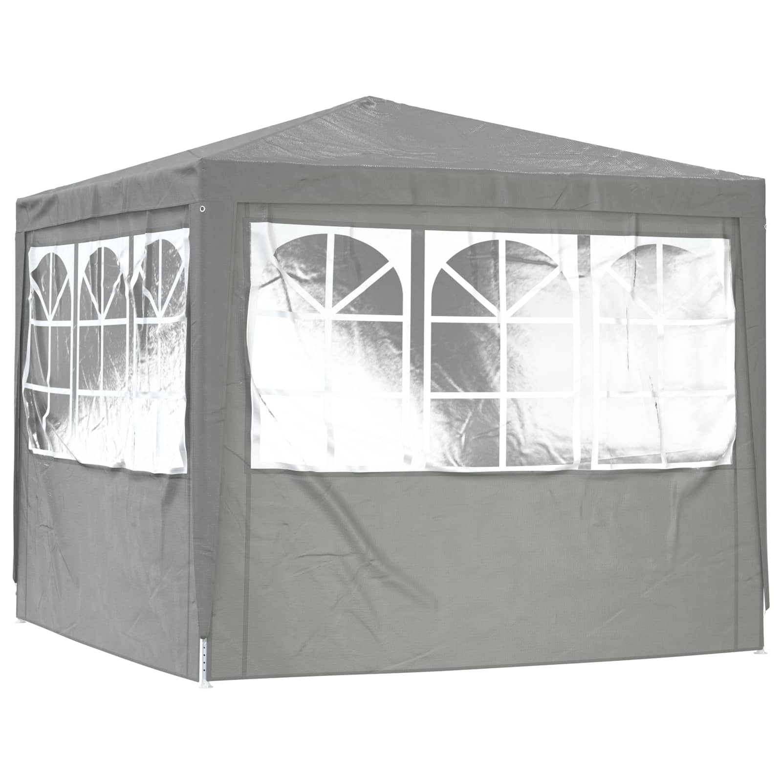 Tenda Party Grigio chiaro 250 x 250 x 240 cm PE e Acciaio | homemem39