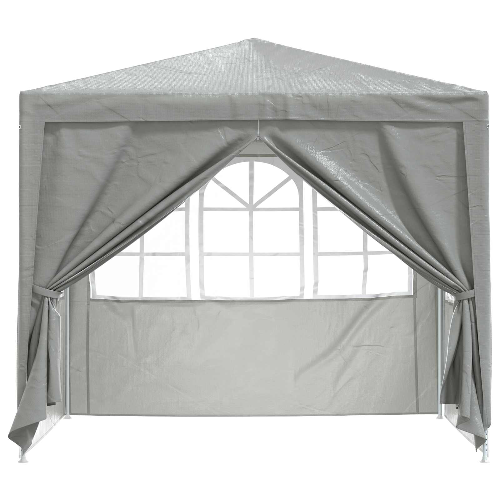 Tenda Party Grigio chiaro 250 x 250 x 240 cm PE e Acciaio | homemem39
