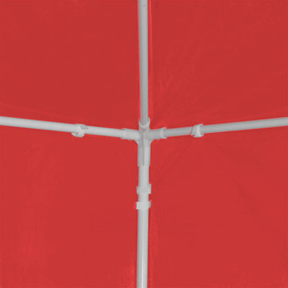 Tenda Party 300 x 300 x 255 cm Rosso PE e Acciaio | homemem39