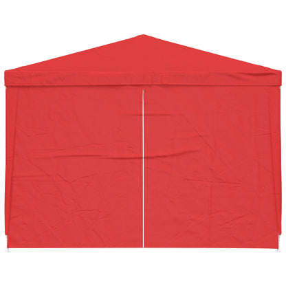 Tenda Party 300 x 300 x 255 cm Rosso PE e Acciaio